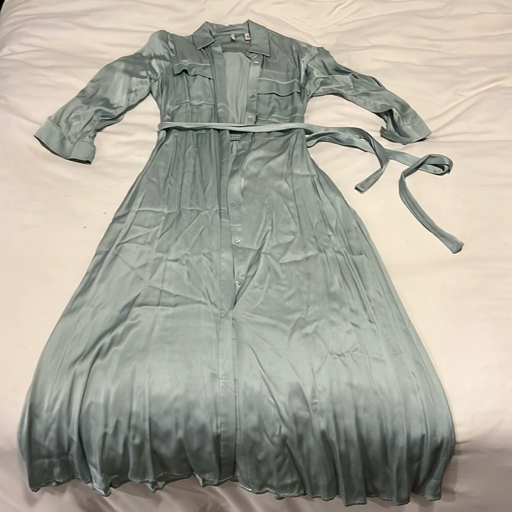 Silky flowy midi dress